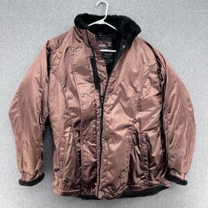 1990s Vintage Choko Design Canadian Snow Jacket Rose Gold Color Size Medium